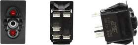 Xtc Power Sw11-rr000000 Dash Switch Body Single Accessory Red/red Leds