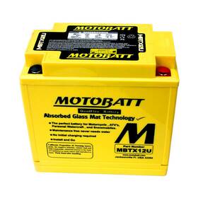 Mbtx12u-64 Yamaha Motobatt Agm Battery 2001 02 03 04 2005 Fits Yfm 660r Raptor