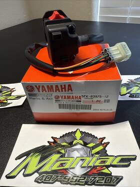 T250224a Yamaha New Oem Yfz350 Banshee Light Hi/low Run Stop Left Handle Bar Switch 02-06
