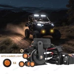 Universal Utv Turn Signal Horn Street Legal Kit 4 Amber Lights W/ Rocker Switch. Fixed Price $34.97.