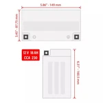 Caltric Agm Battery For Suzuki LT-A750X Kingquad 4X4 Axi 2008 2009 2011-2022. Fixed Price $95.99.