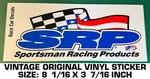 Je Pistons Sportsman Racing Products - Vintage Original Vinyl Decal Sticker. Fixed Price $8.77.