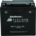 Bikemaster Agm Battery MS12-19CL-BS. Fixed Price $125.99.