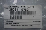 Kawasaki Oem Sub Harness 26031-0752. Fixed Price $85.55.