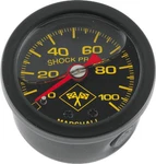 Bikers Choice 0-100 Psi Oil Pressure Gauge Black Face Bezel Liquid Filled. Fixed Price $55.99.