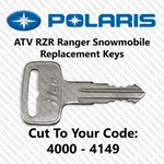 Polaris Atv Ranger Rzr Snowmobile Key Cut To Your Code 4000 - 4149. Fixed Price $9.95.