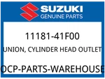 Suzuki Oem Part 11181-41F00 Union,cyl Head Outlet. Fixed Price $45.16.