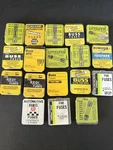 Buss Vintage Glass Tube Fuses Small Tins Lot Of 18.SOME Are Not Full Various Amp. Fixed Price $28.60.