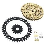 Chain And Sprocket For Yamaha Banshee YFZ350 1989-06 Gold O-ring 15/40 104L. Fixed Price $76.86.