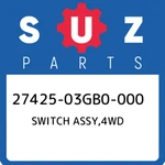 27425-03GB0-000 Suzuki Switch ASSY,4WD 2742503GB0000, New Genuine Oem Part. Fixed Price $100.73.