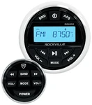 Rockville RGHR2 Marine Gauge Hole Receiver Bluetooth Usb, Radio + Wired Remote. Fixed Price $139.95.