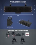 Waterproof 6 Speakers Bluetooth Utv Sound Bar Fm Radio Led System Polaris Canam. Fixed Price $97.99.