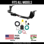 For 12 Honda Crosstour Trailer Hitch + 4-WAY Wiring Harness Fits All Models Curt. Fixed Price $339.99.