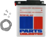 Parts Unlimited Battery Fits YB14L-A2 CB14L-A2. Fixed Price $73.95.