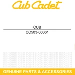 Cub Cadet 503-00361 Switch Combination Challenger CX750 CX700 CX500 Crew. Fixed Price $124.67.