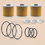 3X Oil Filter Kit For Kawasaki Bayou 220 250 300 Lakota 16099-004 92055-1433. Fixed Price $12.99.