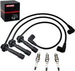 Ignition Spark Plug Wire Kit For Kawasaki Mule Pro Fxt Fxr KAF820 2015-2023. Fixed Price $20.98.