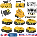 New 10AH Battery & Charger Kit For Dewalt Volt Max DCB206 DCB201. Fixed Price $109.99.