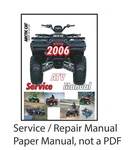 Arctic Cat 2006 Atvs 400 500 650 + Wiring Charts Service Manual. Fixed Price $53.95.