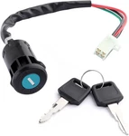 Ignition Switch With Key, 4-WIRE Lock Cylinder For 50-250CC Motorcycles, Scooter. Fixed Price $10.99.