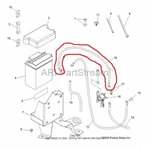 New Oem Polaris Sportsman Touring 500 Ho Positive Red Battery Solenoid Cable. Fixed Price $59.95.