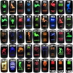 50 Caliber Racing Rocker Switch Led Lighted For Utv Auto Boat Rv Truck Marine. Fixed Price $21.99.