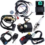 Full Wiring Harness Loom Coil Regulator Cdi Solenoid Relay Medium, Black. Fixed Price $39.27.
