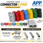Anderson SB50 Connector 50A 600V Multi Color Housing Complete Set. Fixed Price $13.29.