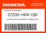 Honda Genuine Meter, Combination 37200-HR4-GB1. Fixed Price $166.82.