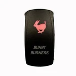 Dragonfire Laser Etched Dual Bunny Burner Red / Off Switch 04-0069 New Usa. Fixed Price $16.99.