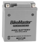 Bikemaster Agm Platinum Ii Battery #MS12-7L-BS Fits Kawasaki/suzuki/honda/yamaha. Fixed Price $52.44.