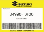 Suzuki Genuine Sensor, Speed 34990-10F00. Fixed Price $146.23.