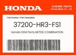 Honda Genuine Meter, Combination 37200-HR3-FS1. Fixed Price $91.33.