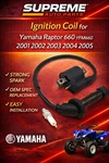 Yamaha Raptor Ignition Coil YFM660 2001 2005 Atv Replacement Oem. Fixed Price $33.95.