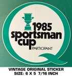 1985 Sportsman Cup Participant Quaker State- Vintage Original Decal Sticker. Fixed Price $10.23.