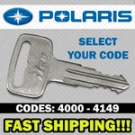 Polaris Atv Ranger Rzr Snowmobile Key Cut To Your Code 4000 - 4149. Fixed Price $9.95.
