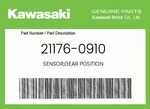 Kawasaki Genuine Sensor,gear Position 21176-0910. Fixed Price $191.60.