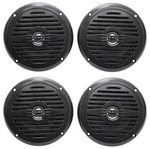 (4) Rockville MS525B 5.25" 200 Watt Waterproof Marine Boat Speakers 2-WAY Black. Fixed Price $64.95.