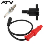 Ignition Coil W/ Wire Cap & Spark Plug For Polaris Ranger 500 4X4 2008 2009-2014. Fixed Price $30.46.