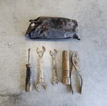 2001 Yamaha Wolverine 350 Yfm Tool Kit. Fixed Price $10.13.