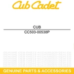 Cub Cadet 503-00538P Efi Cable Assembly Challenger CX750 CX700 CX500 Crew. Fixed Price $375.62.