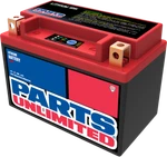 Parts Unlimited HJTX9-FP Lithium Ion Battery Replaces YTX9-BS, TYR9-BS, YTX7A-BS. Fixed Price $133.95.