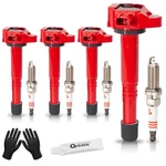 Set Of 4 Upgraded Ignition Coil Pack And Iridium Spark Plugs Fits For Honda A.... Fixed Price $99.42.