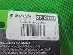 Outside Distributing 07-0101 Starter Motor, Bottom/lower Mount 50-125CC (12A1-1). Fixed Price $29.00.