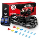 Nilight 16AWG Led Bar Wiring Harness Kit 12V On/off Rocker Switch Panel. Fixed Price $35.99.