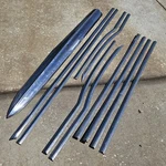 Oem 1957 Pontiac Star Chief 4 Door Hardtop Fender & Quarter Trim Molding. Fixed Price $249.99.