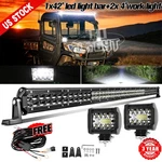 Auxbeam 42"INCH Led Light Bar Combo & 4" Pods For Kubota RTV-X1100C XG850 400CI. Fixed Price $122.98.