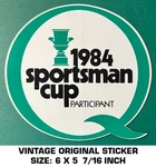 1984 Sportsman Cup Participant Quaker State- Vintage Original Decal Sticker. Fixed Price $10.23.