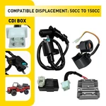 50CC-150CC Cdi Ignition Coil Voltage Regulator Kit For GY6 Scooter Moped Atv. Fixed Price $23.74.