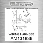 AM131836 Wiring Harness Fits John Deere (surplus Open Box). Fixed Price $39.42.